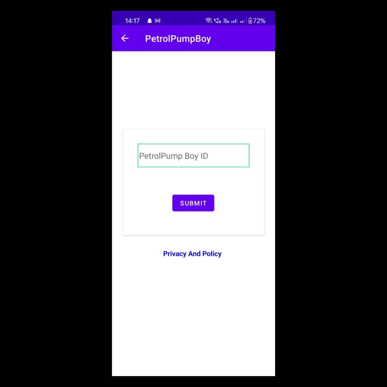 HP Petrol software project screenshot